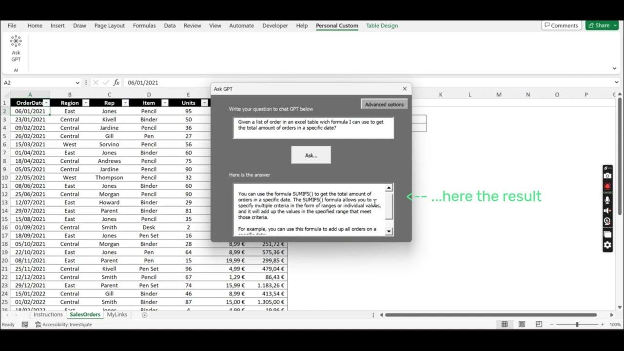Adding Chat Gpt In Excel