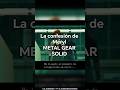 La confesión de Meryl #metalgearsolid