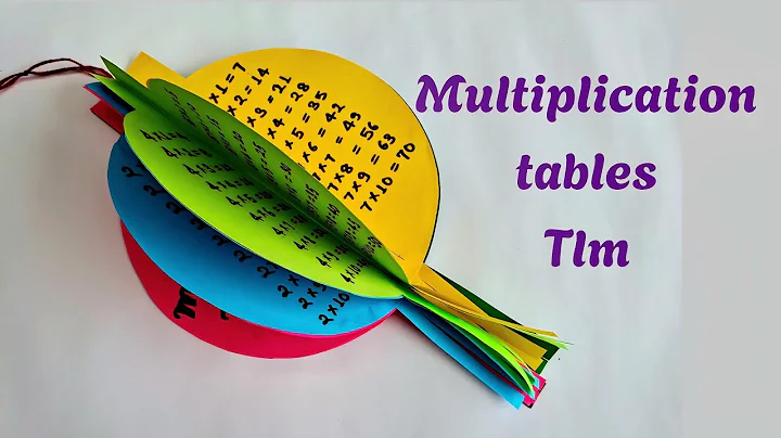 Multiplication tables Tlm Math |Math Tables project |#Mathtlm  /math project for class 3,4 