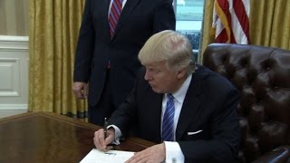 Trump signs 3 executive orders