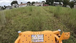 Relaxing Realtime Mowing Tall Field Grass