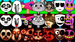 Incredibox Sprunki OC Phase 1 to Phase 3 Judy Hopps (Zootopia), Zooble (Digital Circus), Gangle, Jax