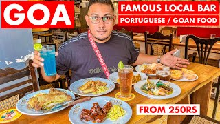 Goa | Panjim City's Famous Local Bar | Portuguese / Local Goan Food | Goa Vlog | Miski Bar, Goa Pubs