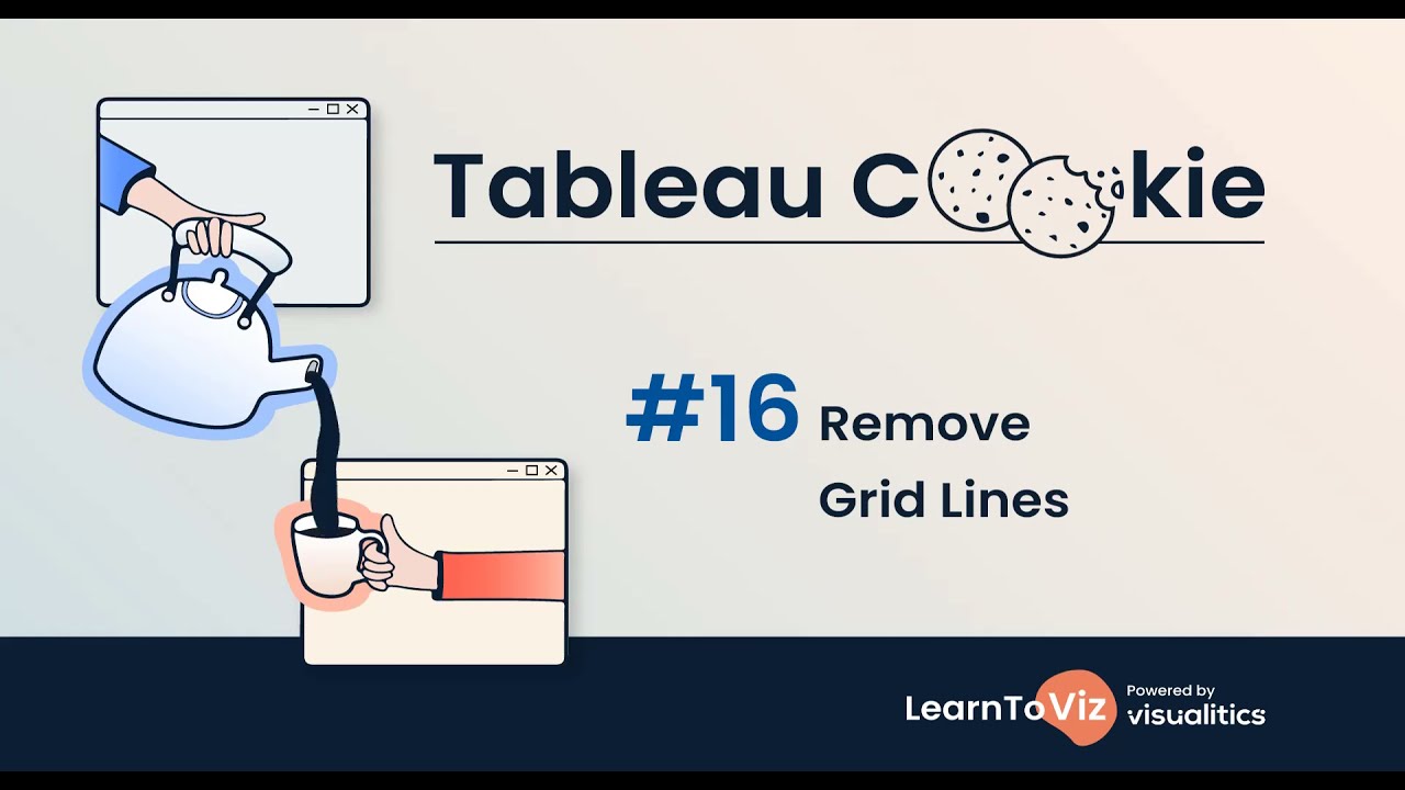 tableau cookie 16 remove grid lines youtube how to create double line graph in excel