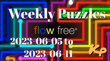 Flow Free - Weekly Puzzles - Rectangle Challenge - 2023-06-05 to 11 - June 5 to 11th 2023
