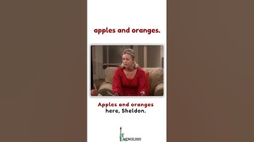 English Expressions "apples and oranges"