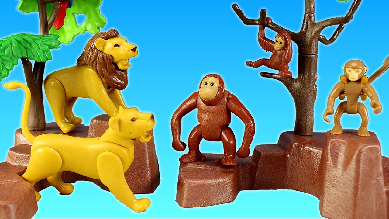 Playmobil City Zoo Toy Wild Animals Building Set Build Review - YouTube