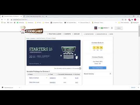 Back to college codechef starter18 solution || MINDAYSRET solution codechef