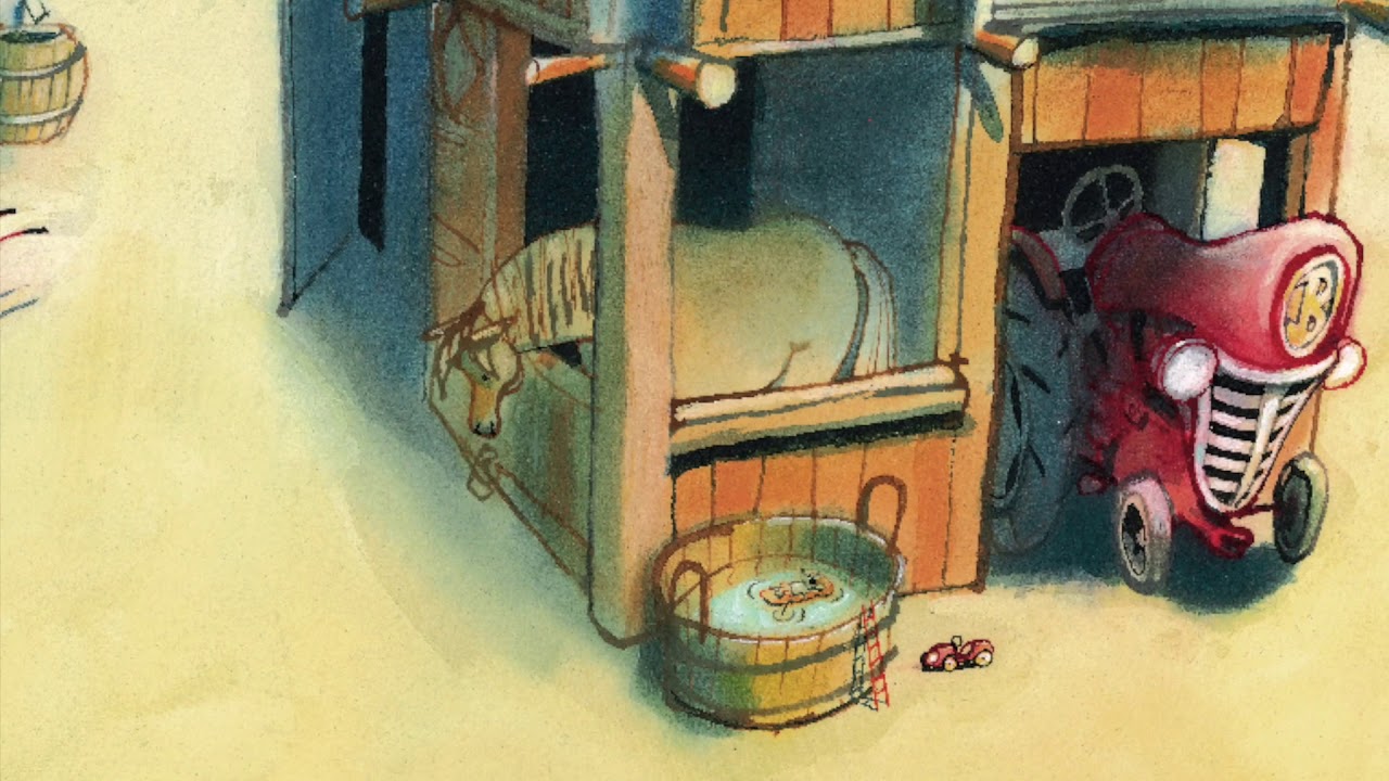 Ted leest voor uit 'Boer Boris heeft het heet!'