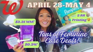 Walgreens Coupon Haul! MM to Super Cheap Feminine Care! Double Printing RR? April 28May 4!