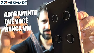 ACABAMENTO FINO - Interruptor Touch Zemismart 4 canais compatível com Home Assistant, Tuya, Alexa