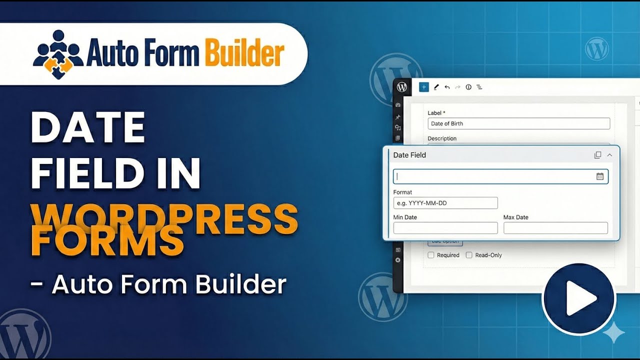 Date Field in WordPress Forms – Date Picker Options (Auto Form Builder ...
