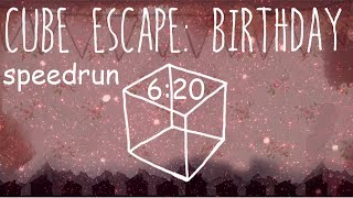 Cube Escape: Birthday Speedrun 6:20