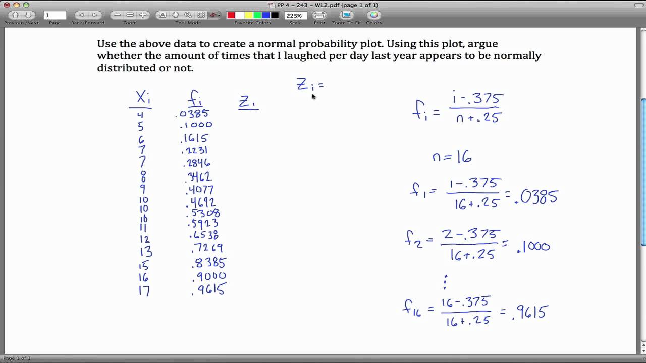 Probability Chart Examples