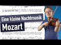 Mozart Serenade from "Eine kleine Nachtmusik" 1. Mov | violin sheet music | piano accompaniment