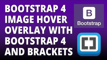 Bootstrap 4 - Image Hover Overlay with Bootstrap 4 and Brackets Text Editor