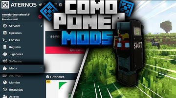 COMO PONER MODS EN ATERNOS // COMO PONER MODS EN UN SERVIDOR DE ATERNOS