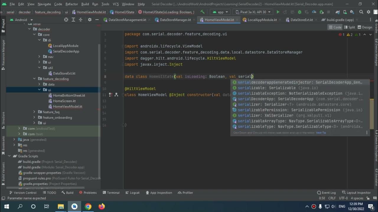 114 Build our data class of HomeUIState - YouTube