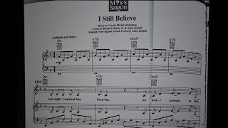 I Still Believe from Miss Saigon Piano Accompaniment