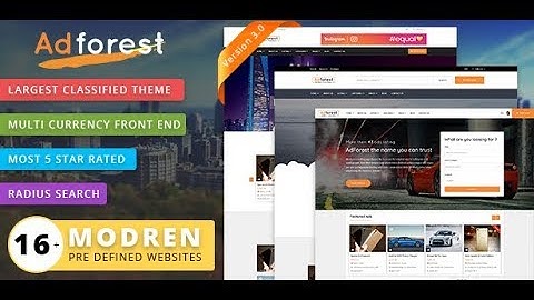 Virtual Tour of Adforest WordPress Theme - Modern Version