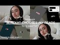 Instagram blindly chooses my reads for a weekish spoiler free reading vlog