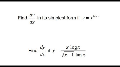 Logarithmic Differentiation Part 2