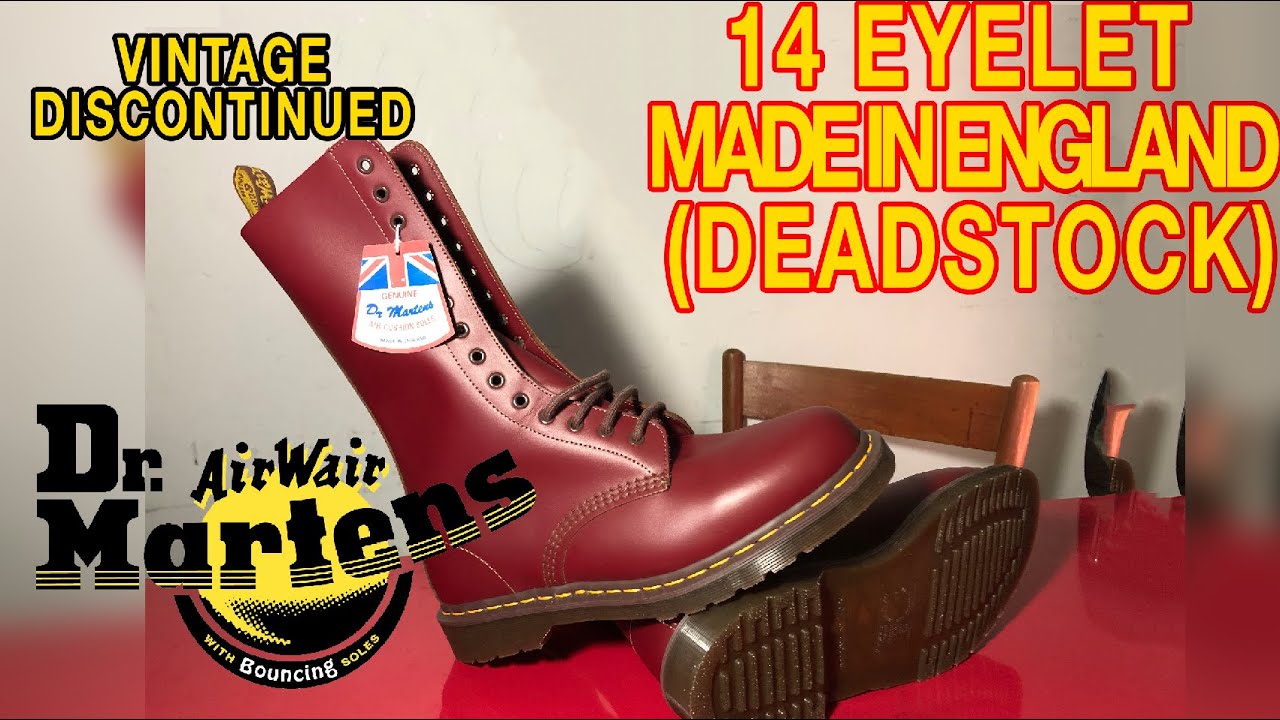 Dr. Martens 1914 (14 eye) Made in England DEADSTOCK (In-depth  review)|Talking about boots for 30 min - YouTube