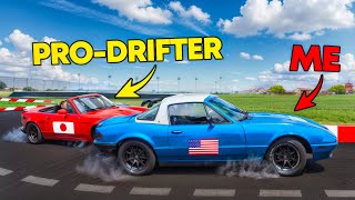 Trying to drift with the DRIFT KING of Tokyo…