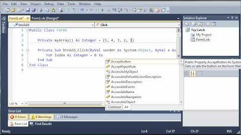 Visual Basic Tutorial - 133 - Introduction To Try   Catch