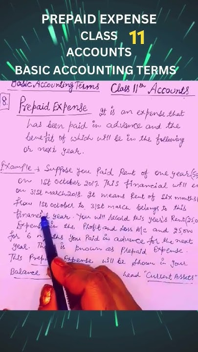 PREPAID EXPENSES CLASS 11 ACCOUNTS BASIC ACCOUNTING TERMS CHAPTER prepaid-expenses-class-11-accounts-basic-accounting-terms-chapter