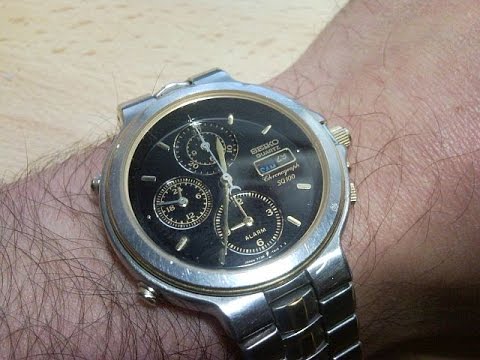 How I restored a Seiko 7T39-7A20 SQ100 Mens Quartz Chronograph - YouTube