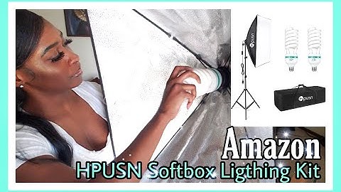 Unboxing & Setup HPUSN Softbox Lighting Kit from Amazon