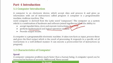 01 class 11 computer chapter 1, introduction to computer, classification and characteistcs of comput