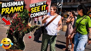 Bushman prank: never say never when it comes to the bushman!!! #prank #bushmanprank #funny