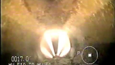 Video of Sanitary Sewer Pipe Cleaning