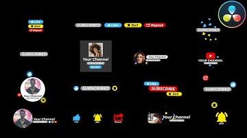 YouTube Subscribe Button ★ DaVinci Resolve Templates ★