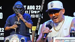 NEVER OUR F**** FRIENDS - Teofimo Lopez Sr LASHES OUT at Rolly in TENSE moment at presser!