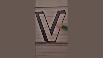Amazing V letter 3d transition. Requested vedio. Tutorial link in description. #viralvedio #3d #V.