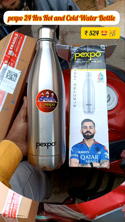 pexpo 24 Hrs Hot and Cold Water Bottle 🔥🥶 #shorts #viratkohli #new