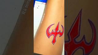 DIY HAND TATTOO ? shortvideo viral tattoo artwork  rktemporaryart