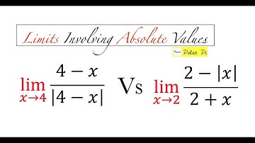 Limits Involving Absolute Values (All the Examples you need!)