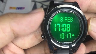 Setting Jam Tangan Adzan Sholat Kiblat Skmei 1667 screenshot 4