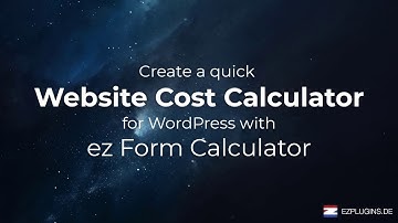 How to Create a Website Cost Calculator in Wordpress
