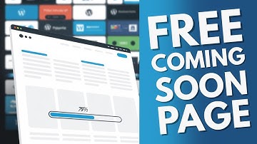 A FREE WordPress Coming Soon Page? Here