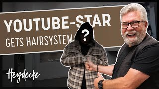 Hair transformation with a YOUTUBE STAR | Would you have thought that HE is wearing a hairsystem? 😲