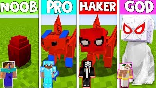 Minecraft NOOB vs PRO vs HACKER vs GOD: SPIDERMAN  LIGHT FURY in Minecraft! HOW TO TRAIN YOUR DRAGON