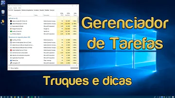O que posso tirar do gerenciador de tarefas?