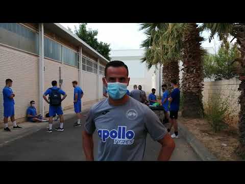 Manuel Ortiz entrenador de porteros del Recambios Colon.