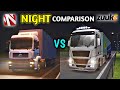 🚚Awesome Night Comparison Between Truckers Of Europe 3 With Truck Simulator Ultimate 🏕| Truck Game