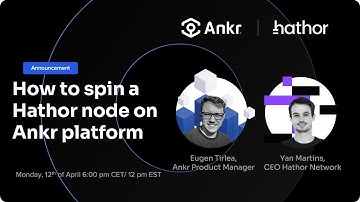 Ankr x Hathor Network - How to spin a Hathor Node on Ankr Platform